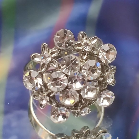 Super Sparkle Rhinestone Statement Ring - Picture 3 of 4